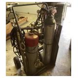Welding cart and contents Welding cart and contents
