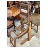 Antique clothes wringer washtub stand Antique clothes wringer washtub stand
