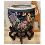 Asian planter pot on stand Asian planter pot on stand