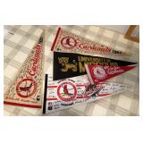 Cardinals and Mizzou pennants Cardinals and Mizzou pennants