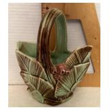 McCoy Pottery Palm Leaves basket McCoy Pottery Palm Leaves basket