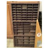 Printer's type drawer Printer's type drawer