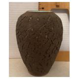 Textured clay vase Textured clay vase