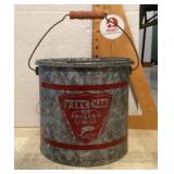 Falls City galvanized minnow bucket Falls City galvanized minnow bucket