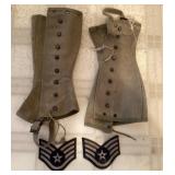 Military spats & insignia Military spats & insignia