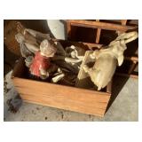 Apple box of chalk figurines Apple box of chalk figurines