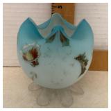 Art glass rose bowl Art glass rose bowl