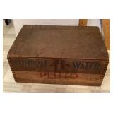 French Lick Springs mineral water wood box French Lick Springs mineral water wood box