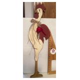 Wood rooster yard decoration Wood rooster yard decoration