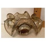 Irice art glass bowl Irice art glass bowl