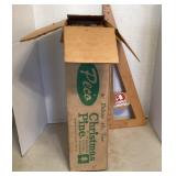 4' Aluminum PomPom Christmas tree in box 4' Aluminum PomPom Christmas tree in box