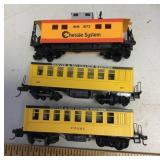 3 caboose cars