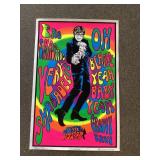 1998 Austin Powers blacklight poster 23x35