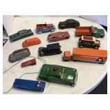 Group of vintage toy cars