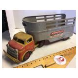Wyandotte toy truck and trailer
