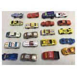 Lot of Matchbox and Hot Wheels racing cars