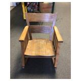 Wood rocking chair