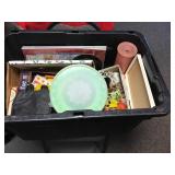 Tote of household items