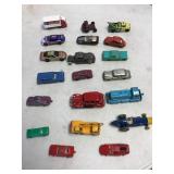 Group of Matchbox style cars