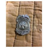 Assistant, chief, fire department badge