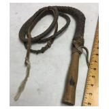 Vintage 5' bull whip