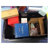 Large tote of decor items