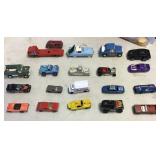 Group of Matchbox style cars