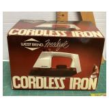 West Bend cordless iron