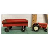 International tractor and wagon