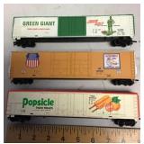 3 train cars
