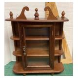 Wall-mount curio cabinet