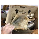 Box of glassware items