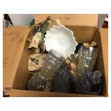Box of household glassware