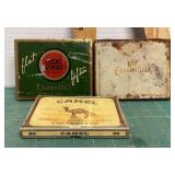 2 Cigarette tins & Camel Cigarette box