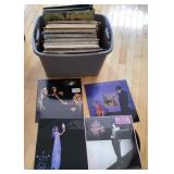 Tote of LPs --mixed genres Tote of LPs --mixed genres