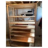 Wood shelf 7 feet high x 50 inches wide Wood shelf 7 feet high x 50 inches wide