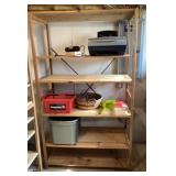 Wood shelf and contents 50' wide x 7' tall Wood shelf and contents 50' wide x 7' tall