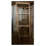 Wood shelving 7 feet tall x 50 inches wide Wood shelving 7 feet tall x 50 inches wide