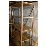 Wood shelf 7 feet tall x 50 inches wide Wood shelf 7 feet tall x 50 inches wide