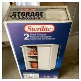 NEW Sterilite 2-shelf cabinet NEW Sterilite 2-shelf cabinet