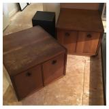 2 mid century end tables 2 mid century end tables