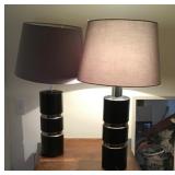 Two 80s style table lamps Two 80s style table lamps