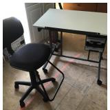 Small office desk and chair Small office desk and chair