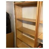 Wood shelving unit 7 feet tall x 30 inches wide Wood shelving unit 7 feet tall x 30 inches wide