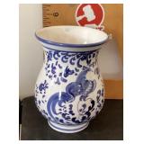 Blue and white vase Blue and white vase
