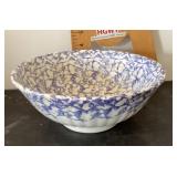 Blue spatterware bowl Blue spatterware bowl