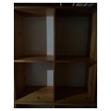 2 wood open storage shelves 2 wood open storage shelves