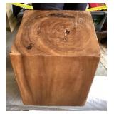 Hollowed out log end table Hollowed out log end table