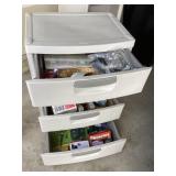 4- drawer storage and contents 4- drawer storage and contents