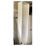 Storage shelf in garage --almost 8 feet tall Storage shelf in garage --almost 8 feet tall